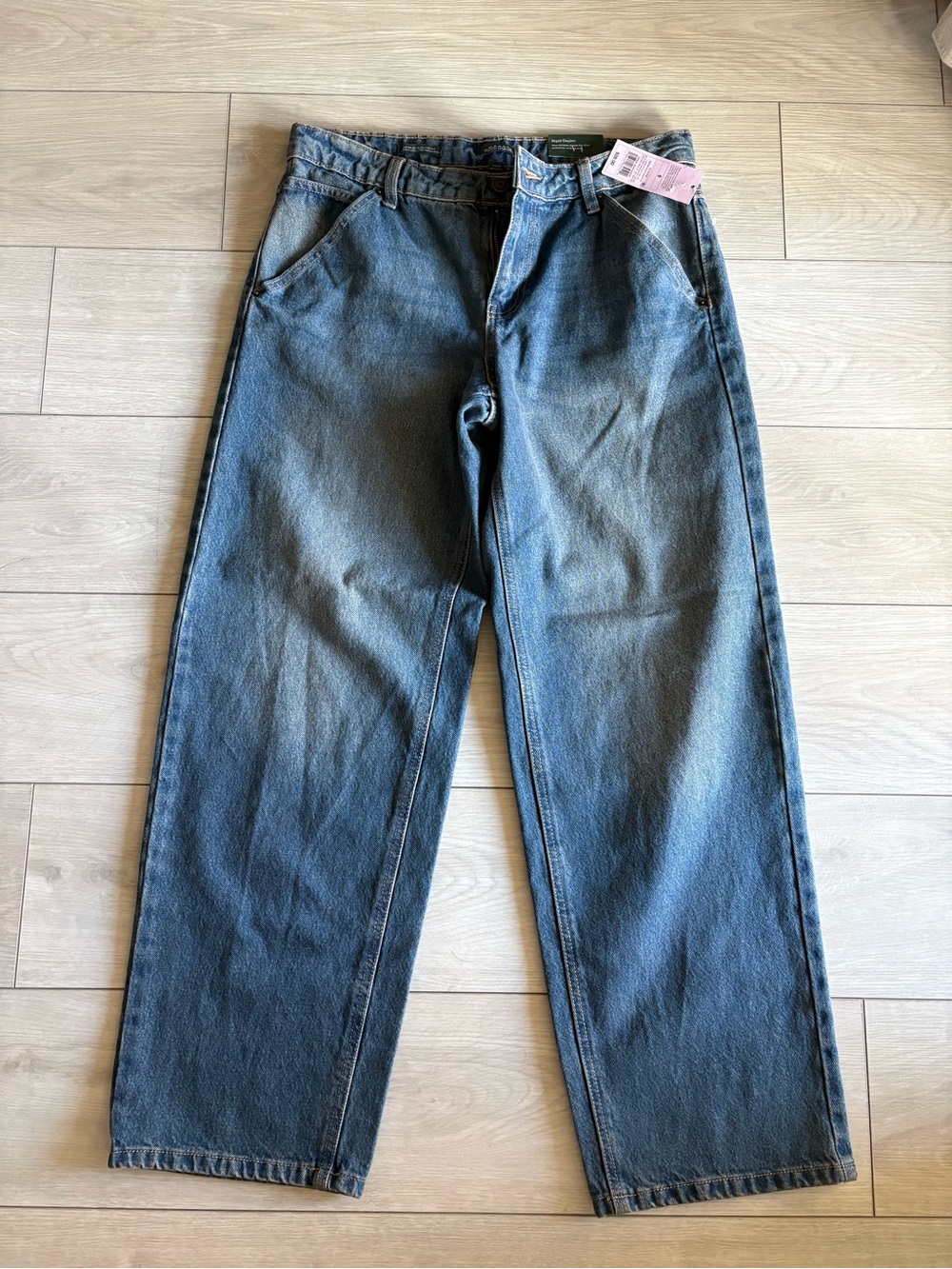 Target Women's Straight Leg Jeans in Faded Blue